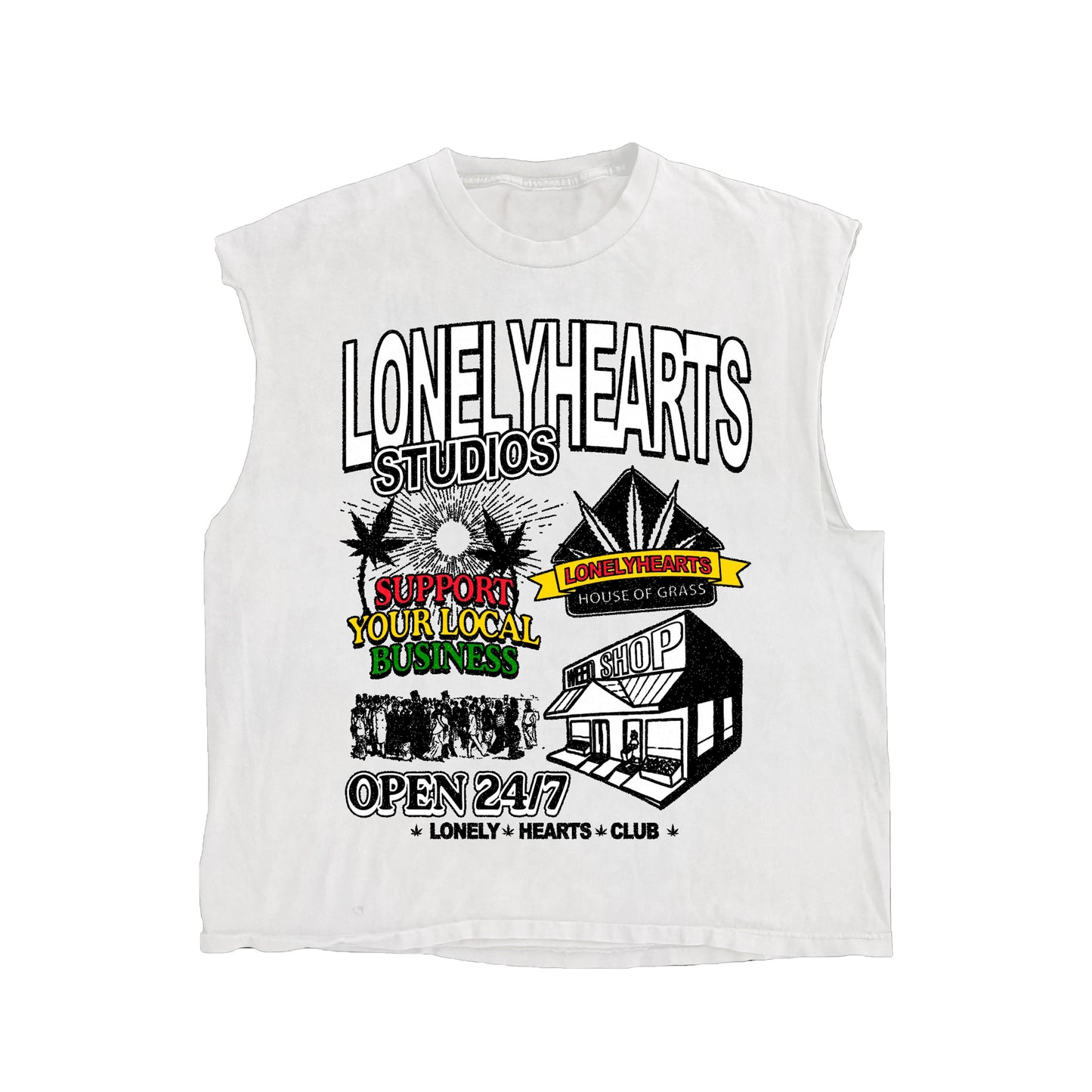 Lonely Hearts House of Grass Sleeveless Tee