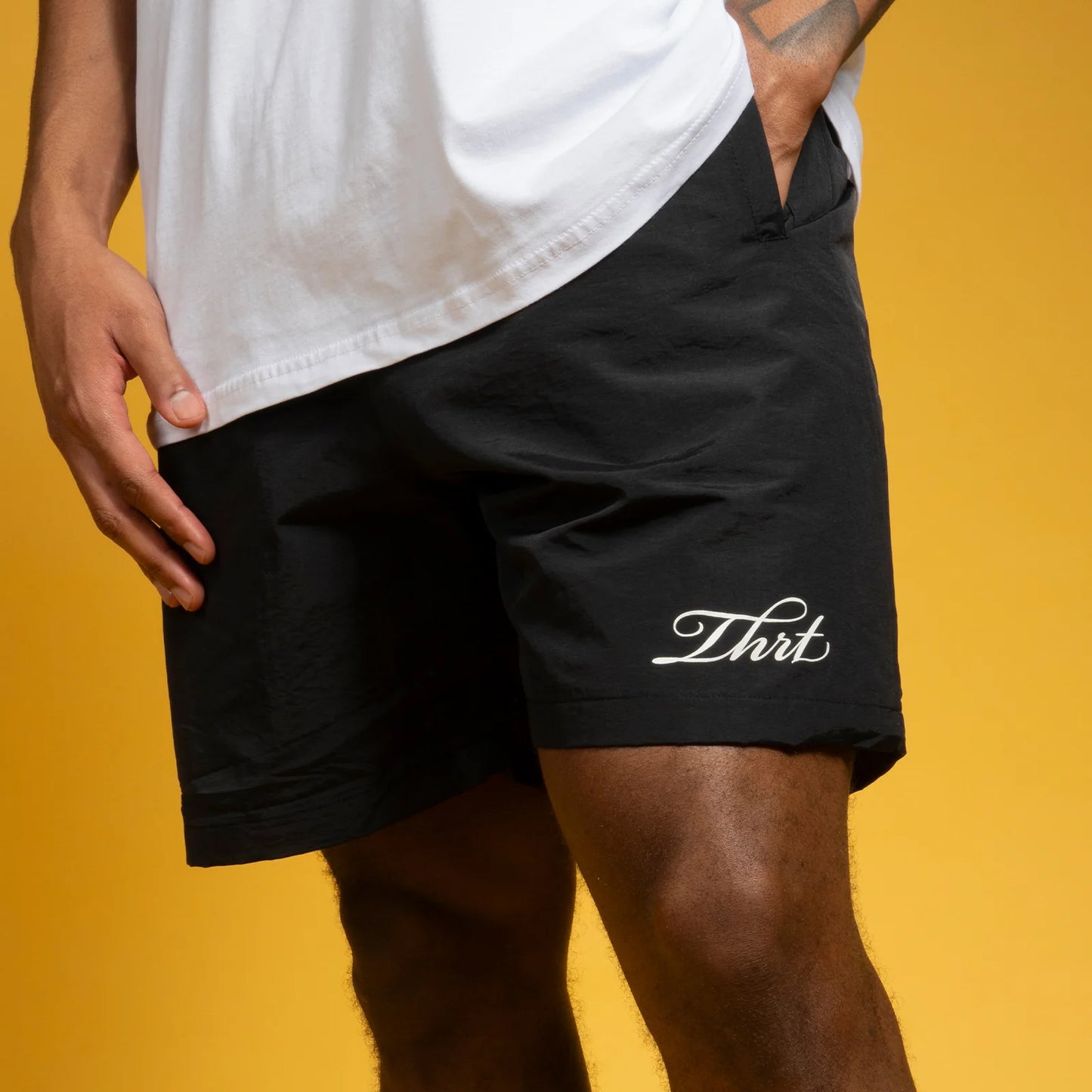 THRT Script Shorts - Black