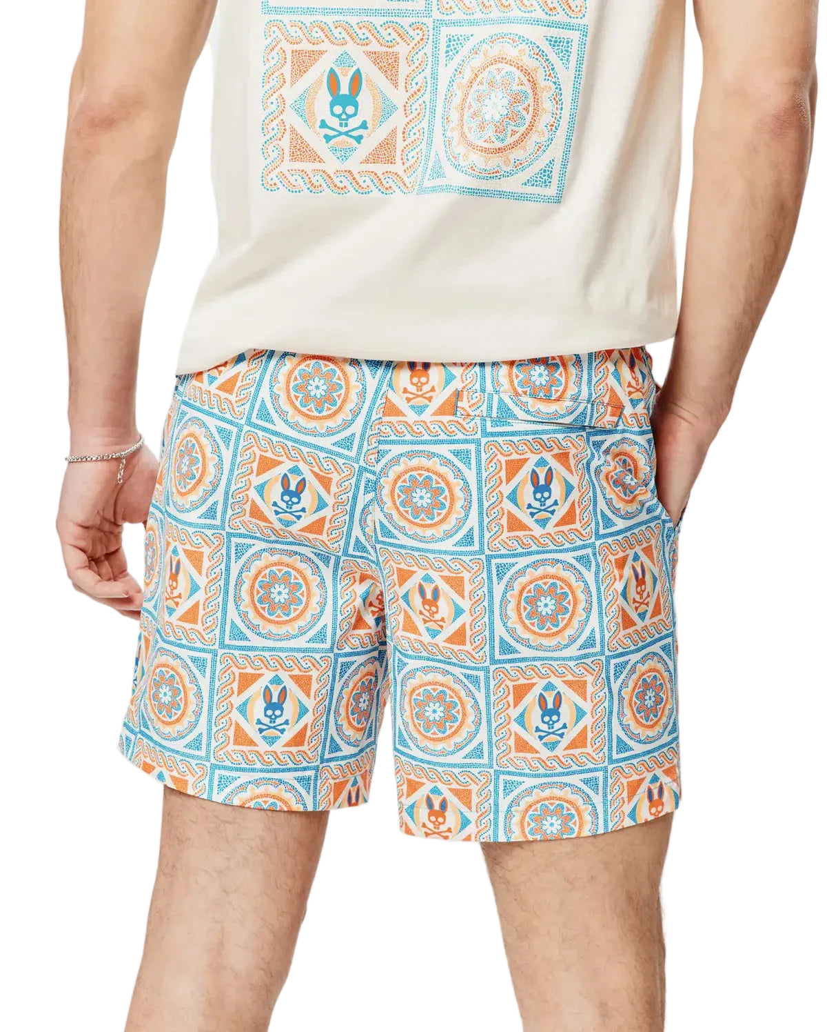 Psycho Bunny Frank Swim Trunks - Blue Danube
