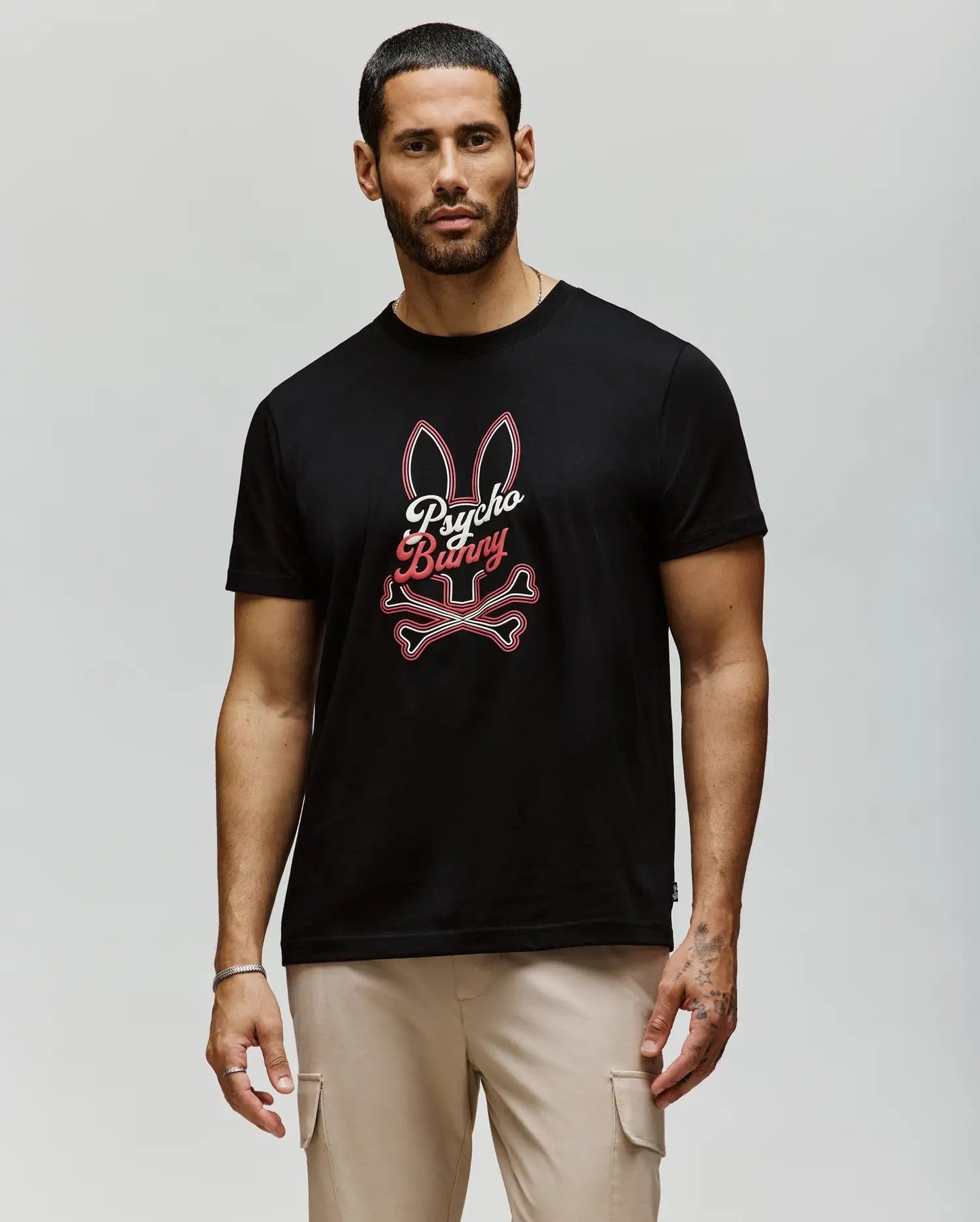 Psycho Bunny Garret Graphic Tee - Black