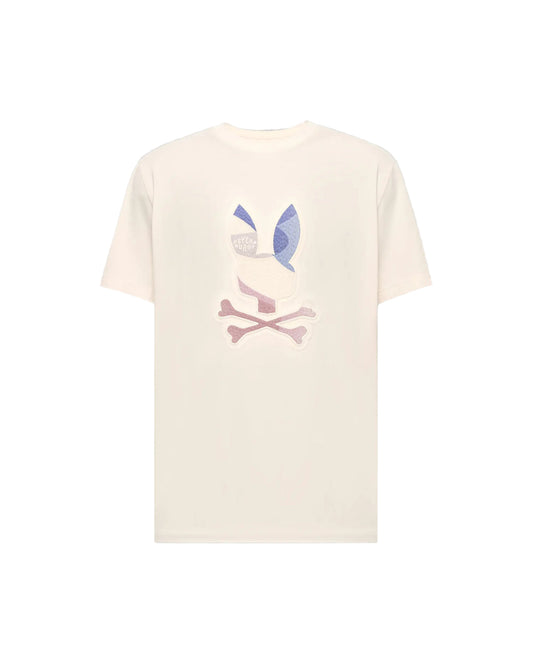 Psycho Bunny Dante Graphic Tee - White Cap Grey
