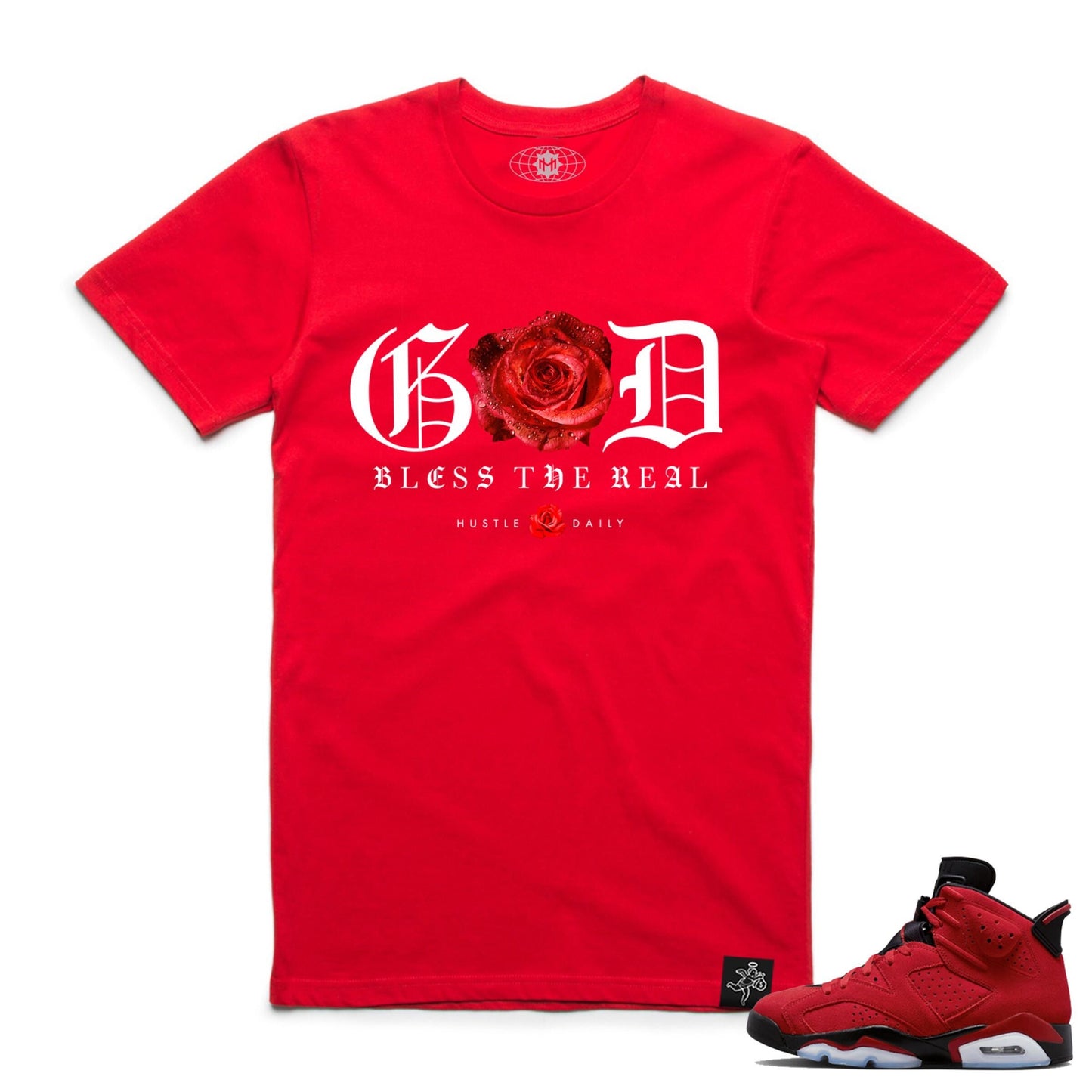 Hasta Muerte God Bless The Real Tee - Red