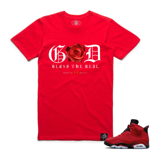 Hasta Muerte God Bless The Real Tee - Red