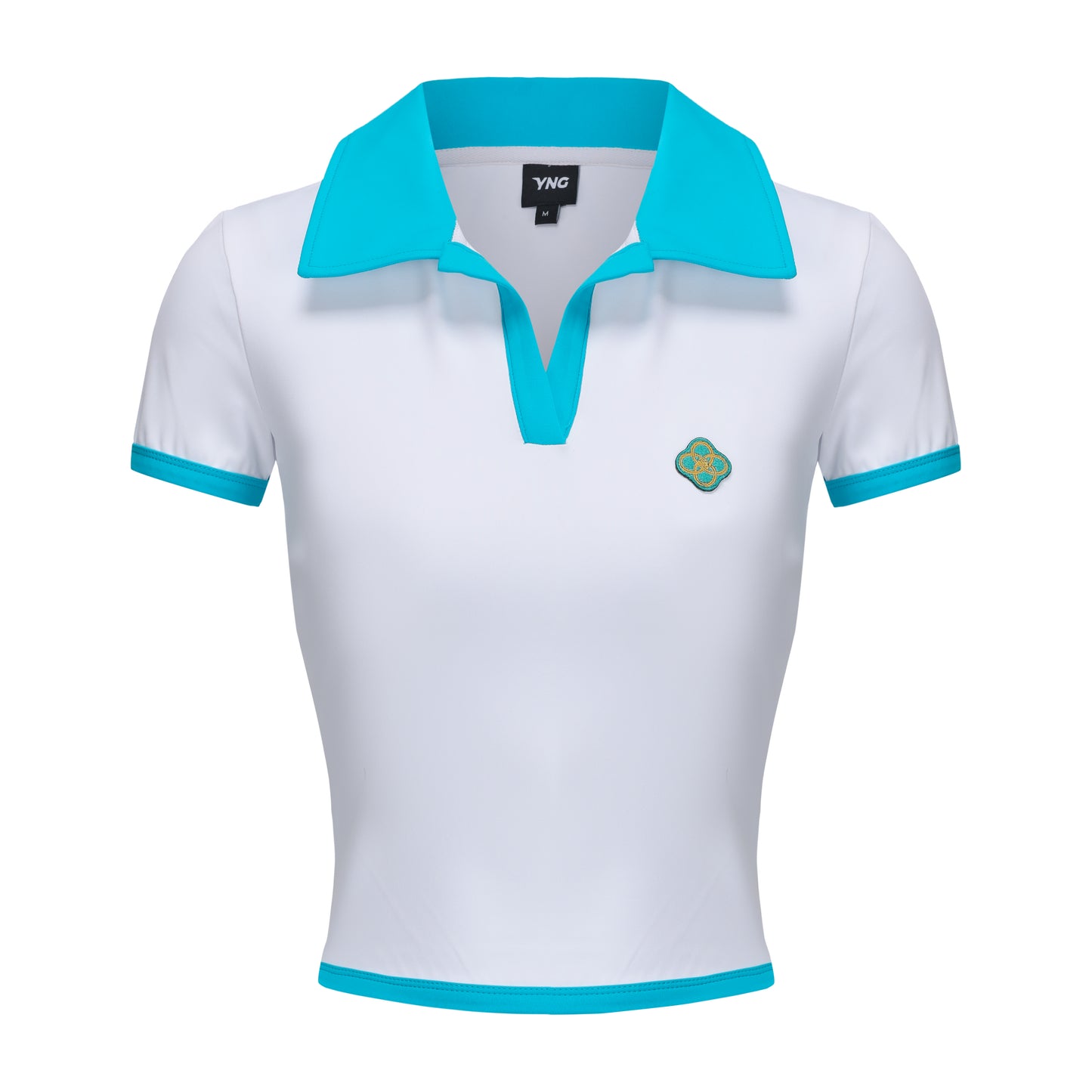 The Bahacabana Cropped Female Polo & Tennis Skirt Set - White