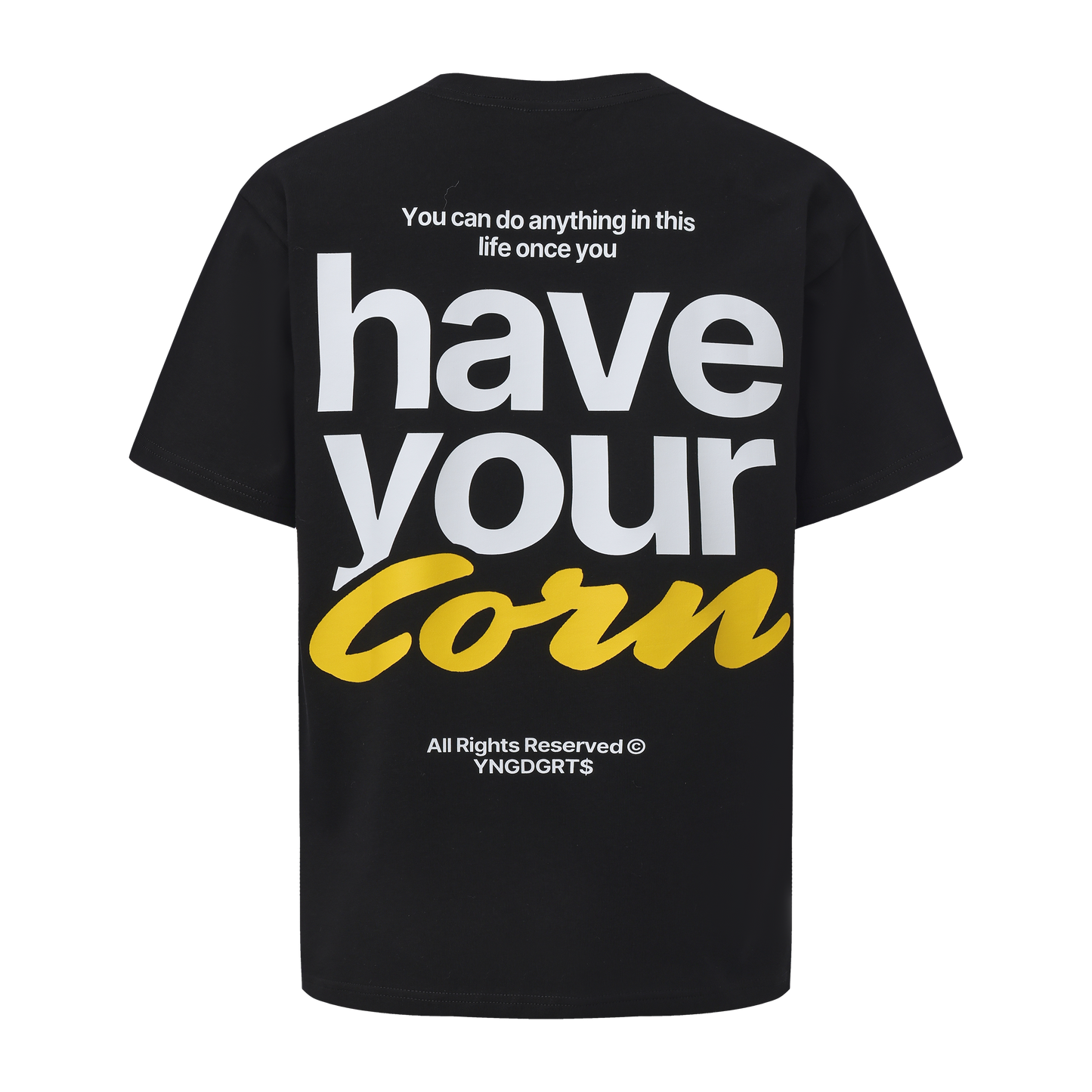 The Stack Your Corn Tee - Black