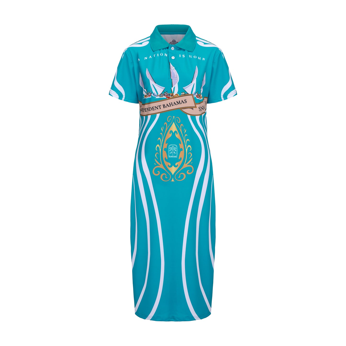 The Voyano Female Polo Dress (Independence) - Aqua