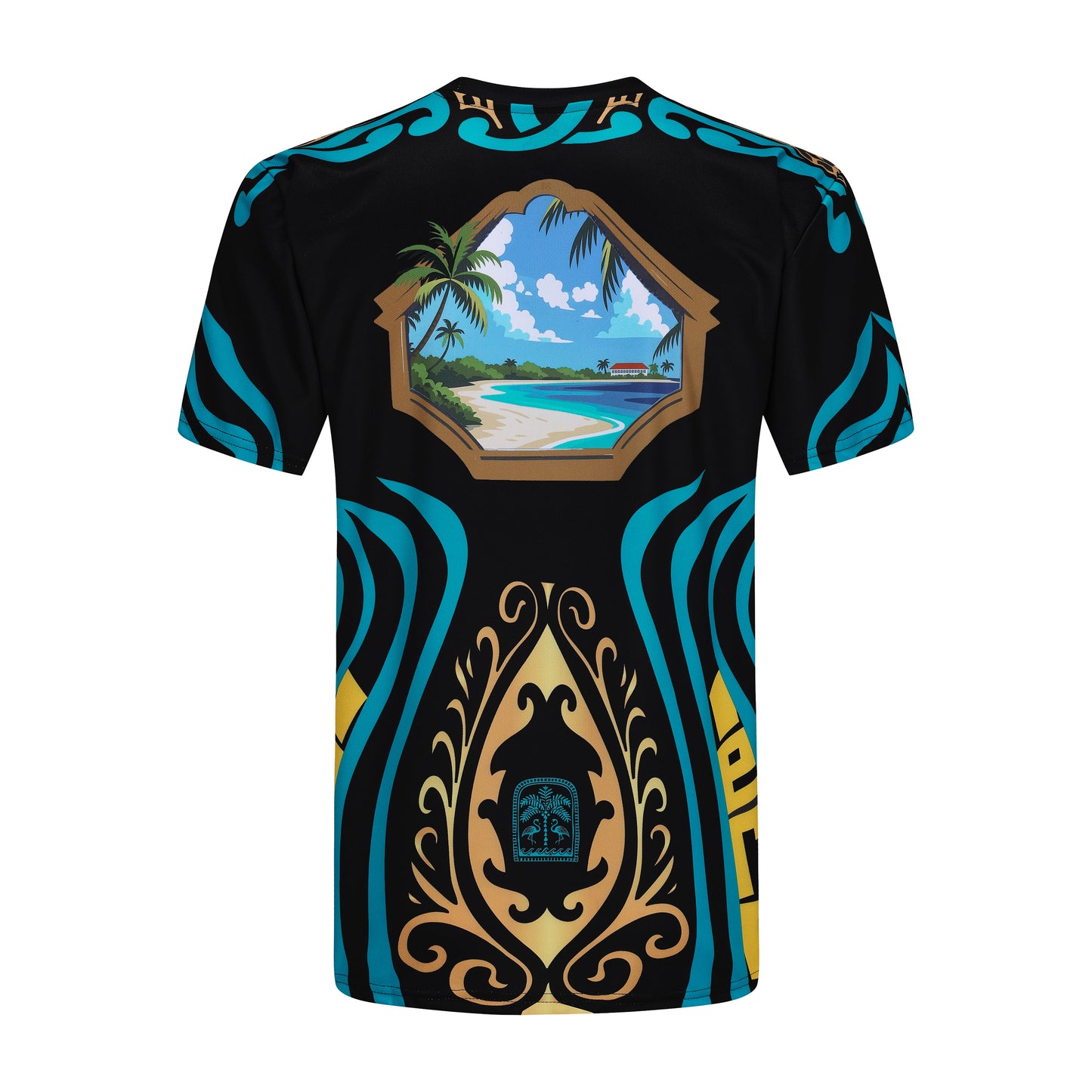 The Voyano V-Neck Tee (Independence) - Black