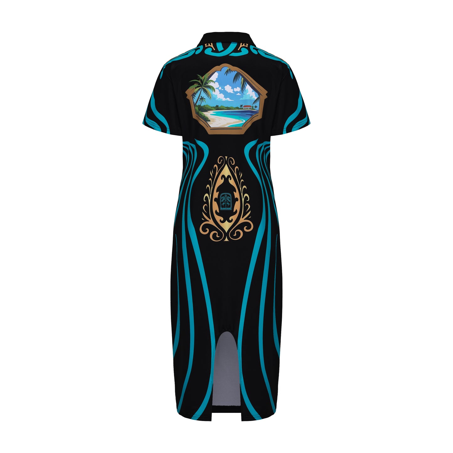 The Voyano Female Polo Dress (Independence) - Black