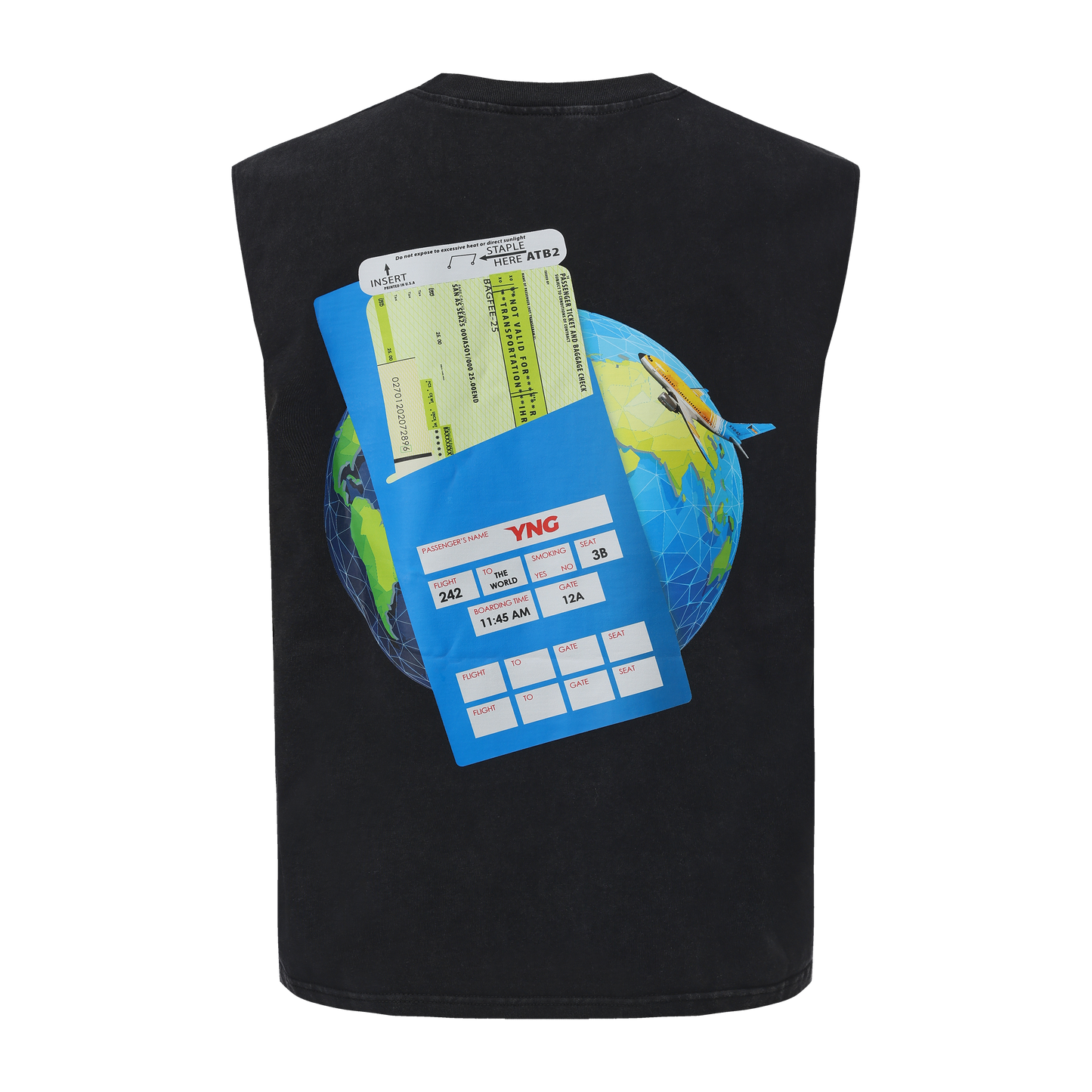 The Cleared & Stamped Cutoff Tee - Vintage Wash