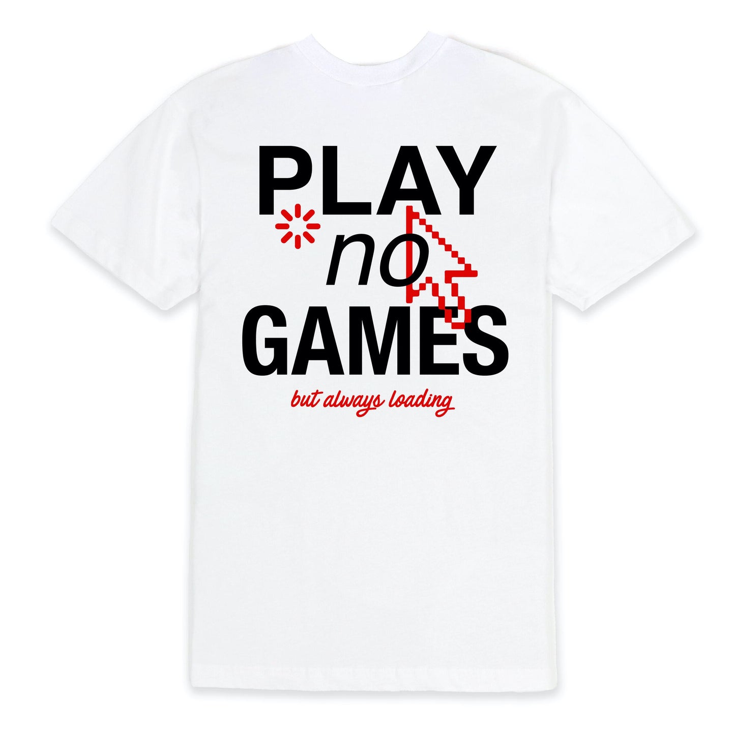 Outrank Play No Games Tee - White