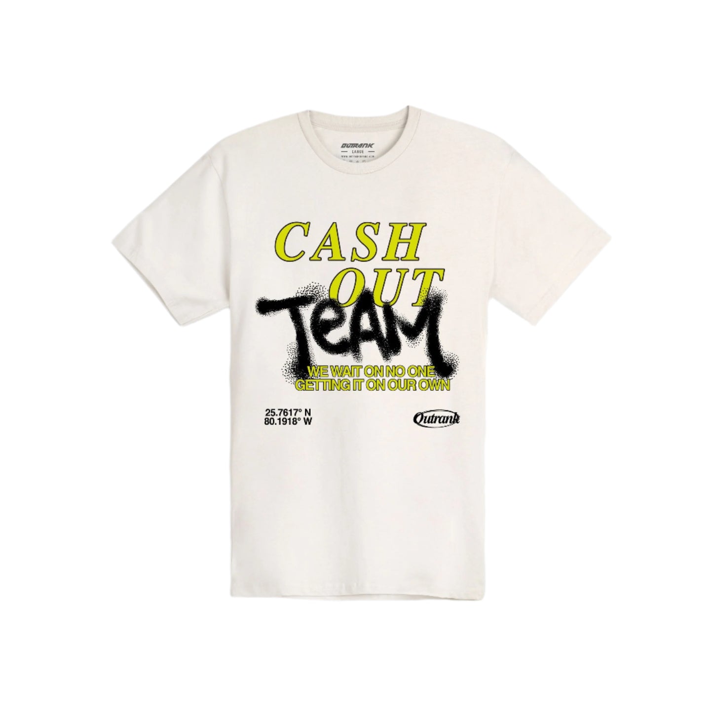 Outrank Cash Out Team Tee - Vintage White