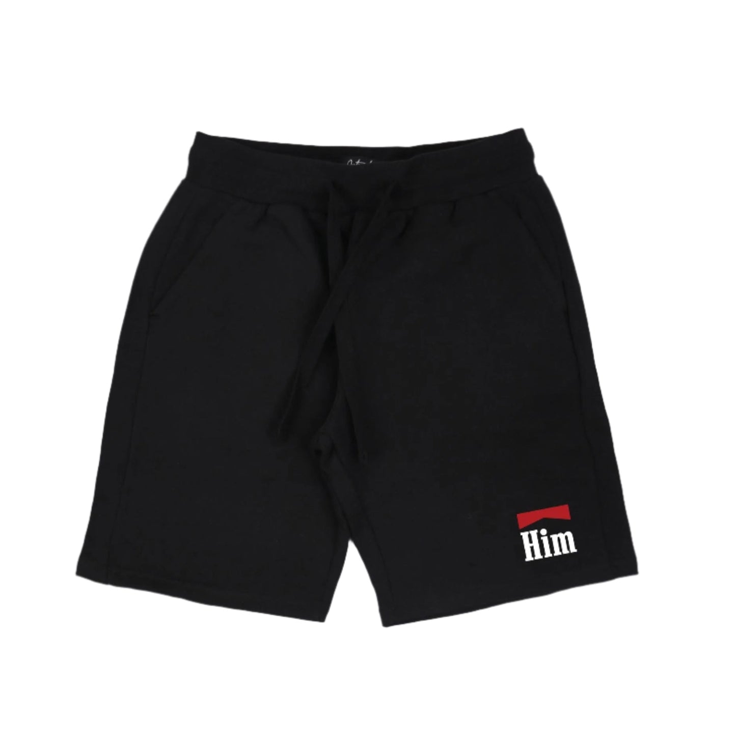 Outrank Him Embroidered Shorts - Black