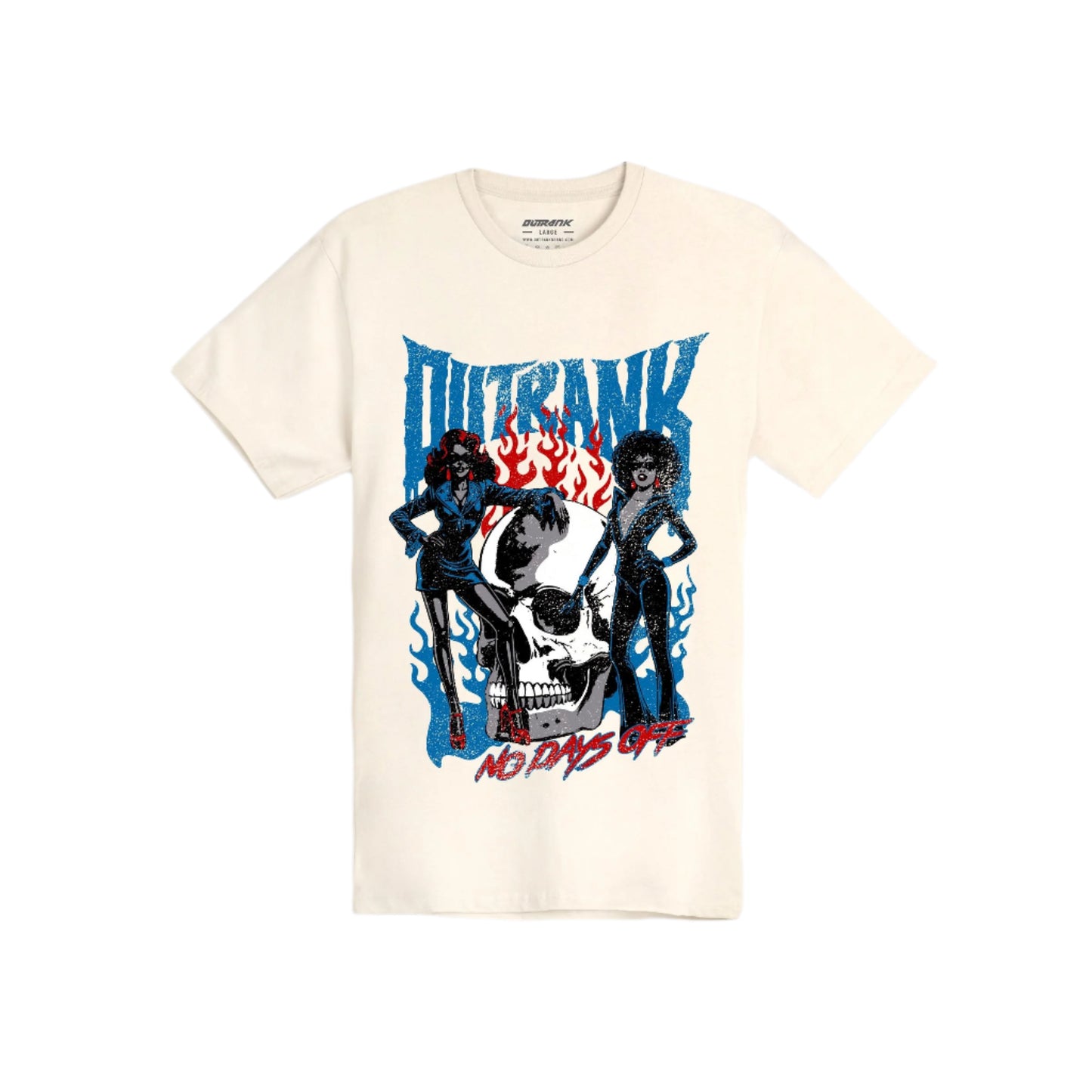 Outrank No Days Off Tee - Vintage White
