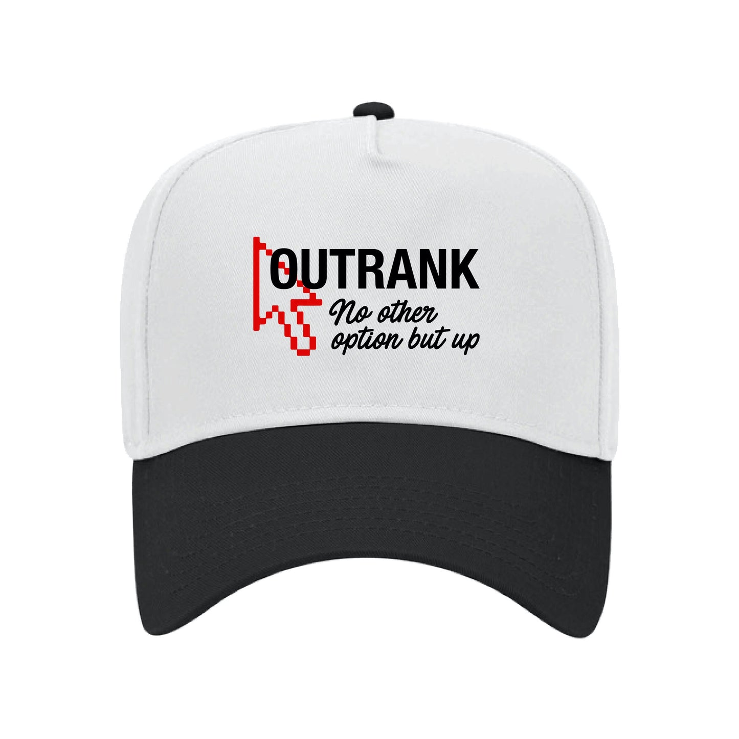 Outrank No Other Option But Up Snapback - White
