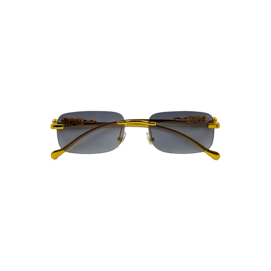 Crown Kings The Panther Sunglasses - Midnight Gold