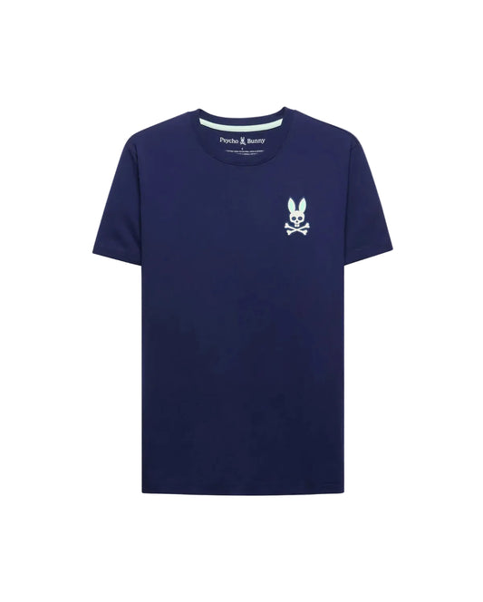 Psycho Bunny Frank Back Graphic Tee - Evening Blue