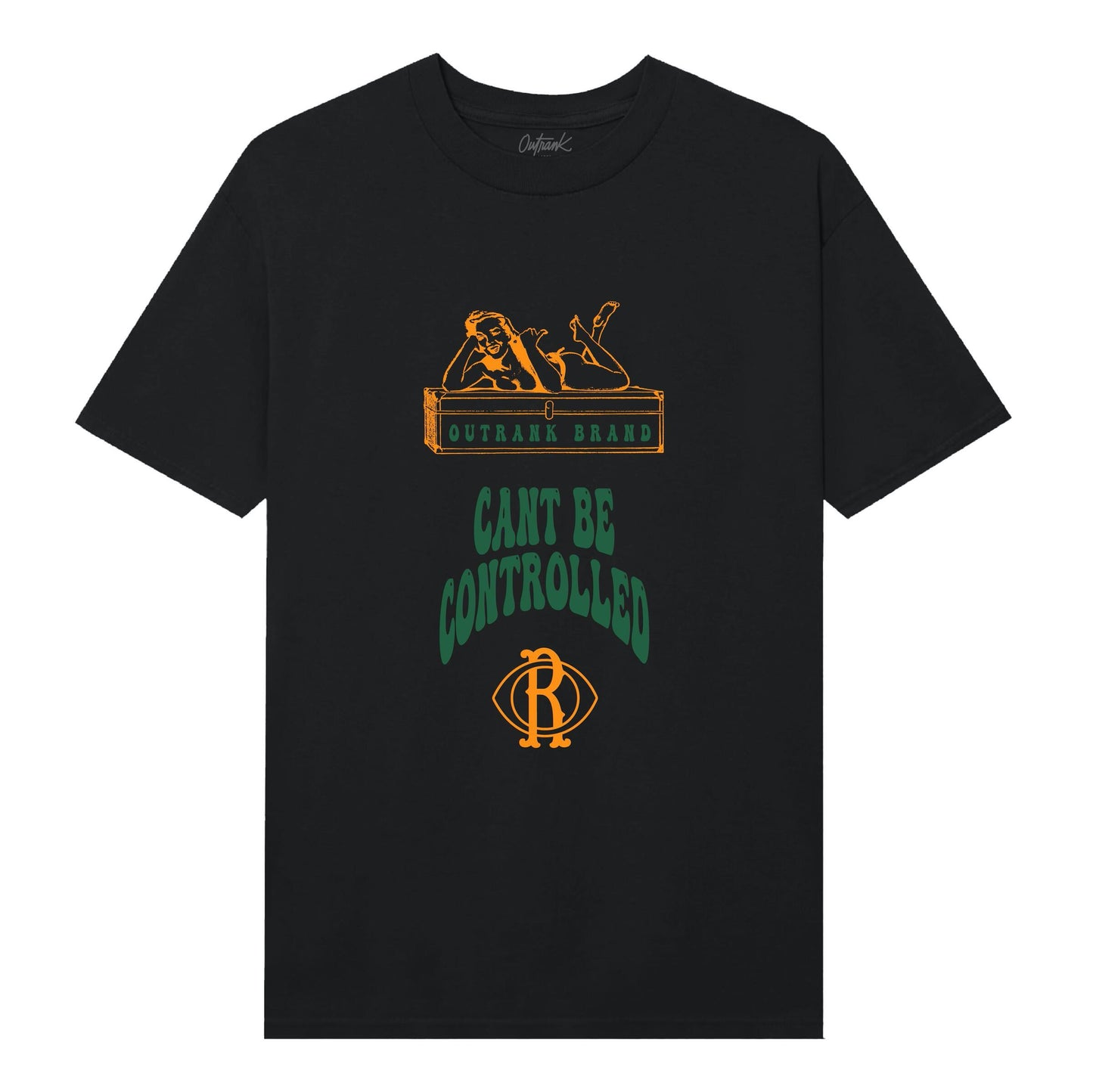 Outrank Can't Be Controlled Tee - Black