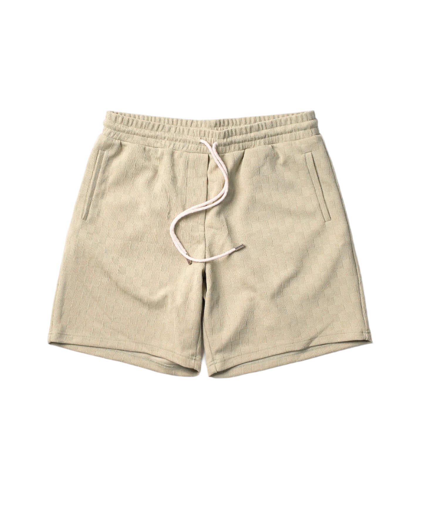 Reason Textured Knit Shorts - Cream