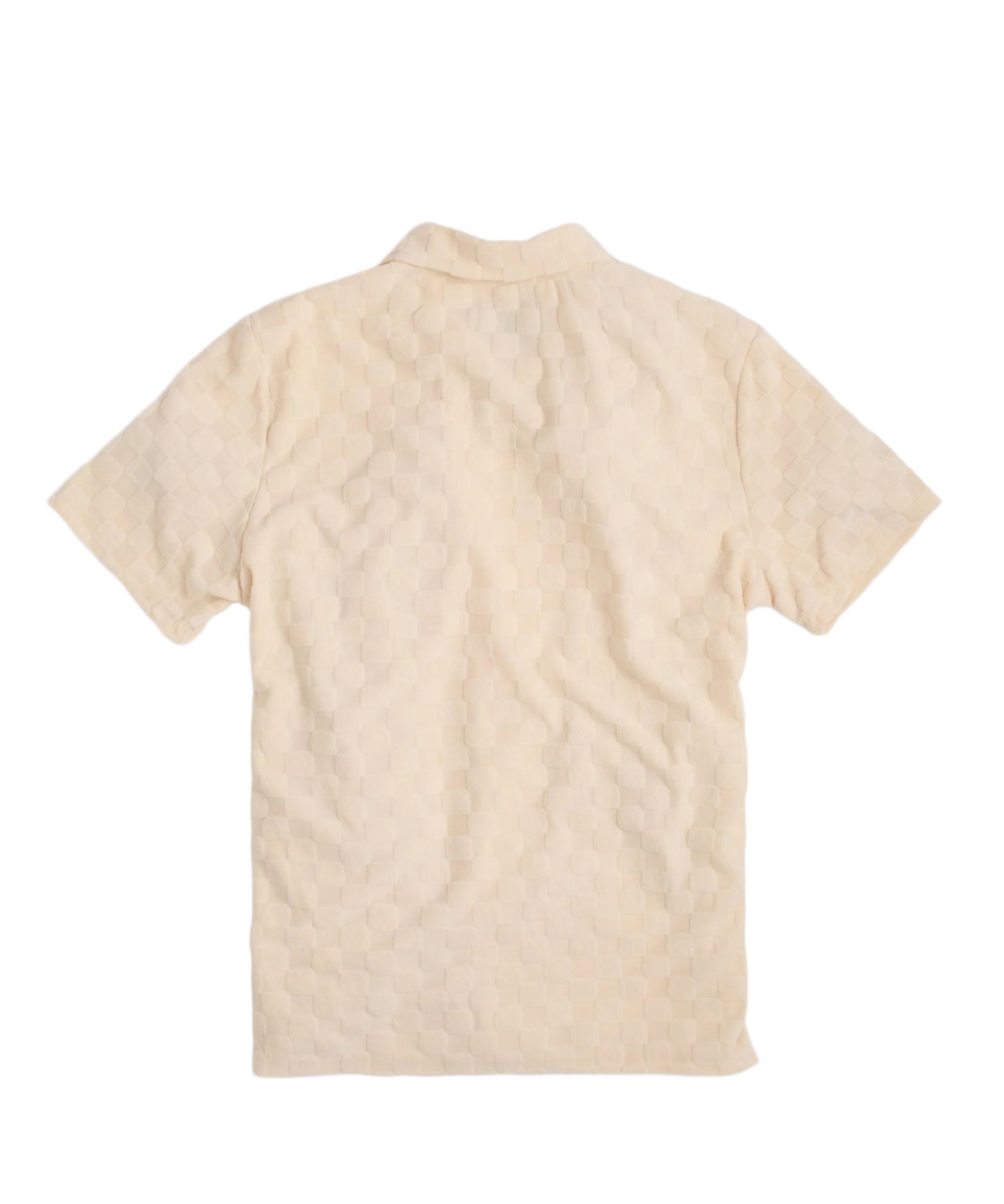 Reason Checkerboard Button Down Shirt - Cream