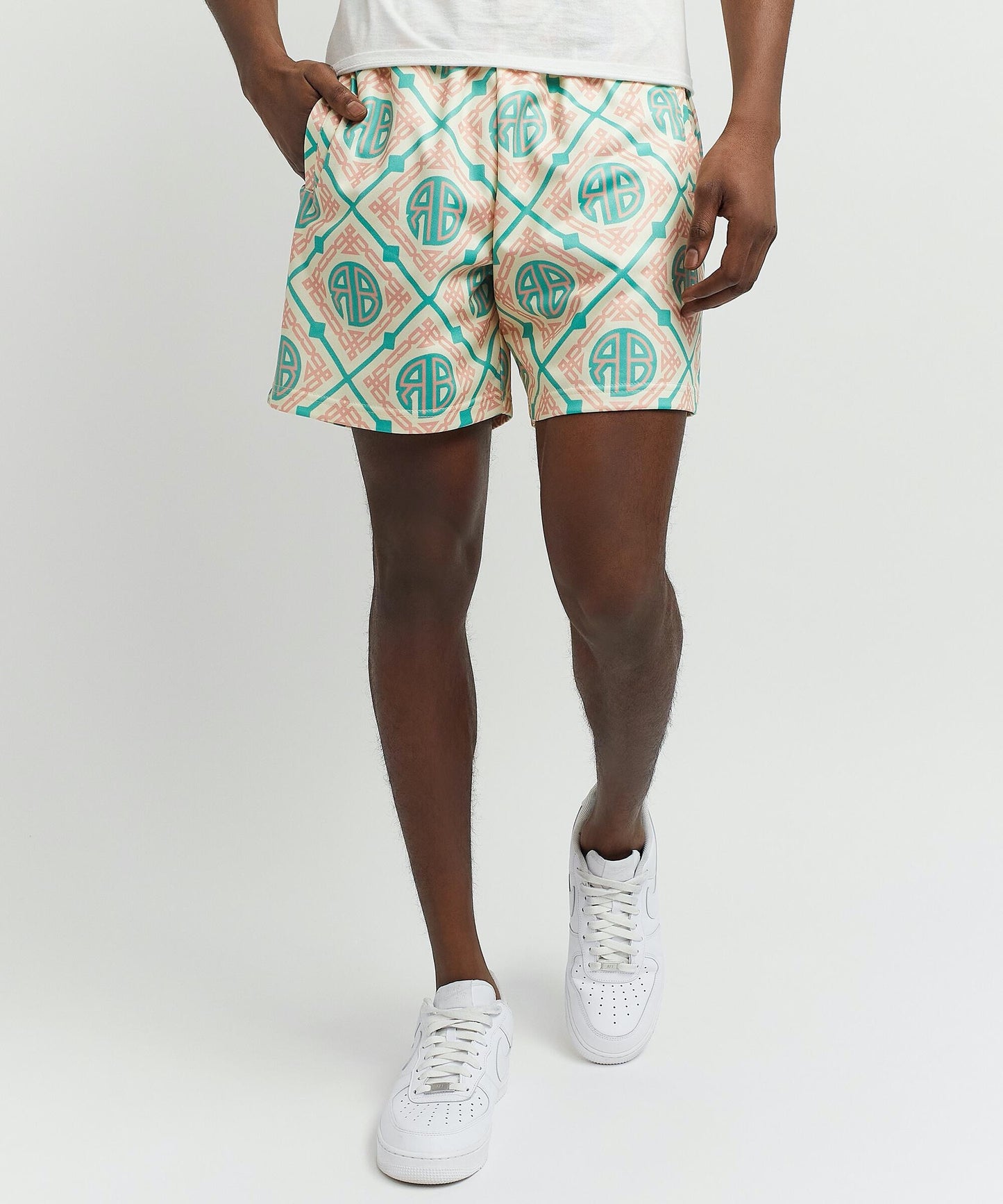 Reason Mosaic Tile Fleece Shorts