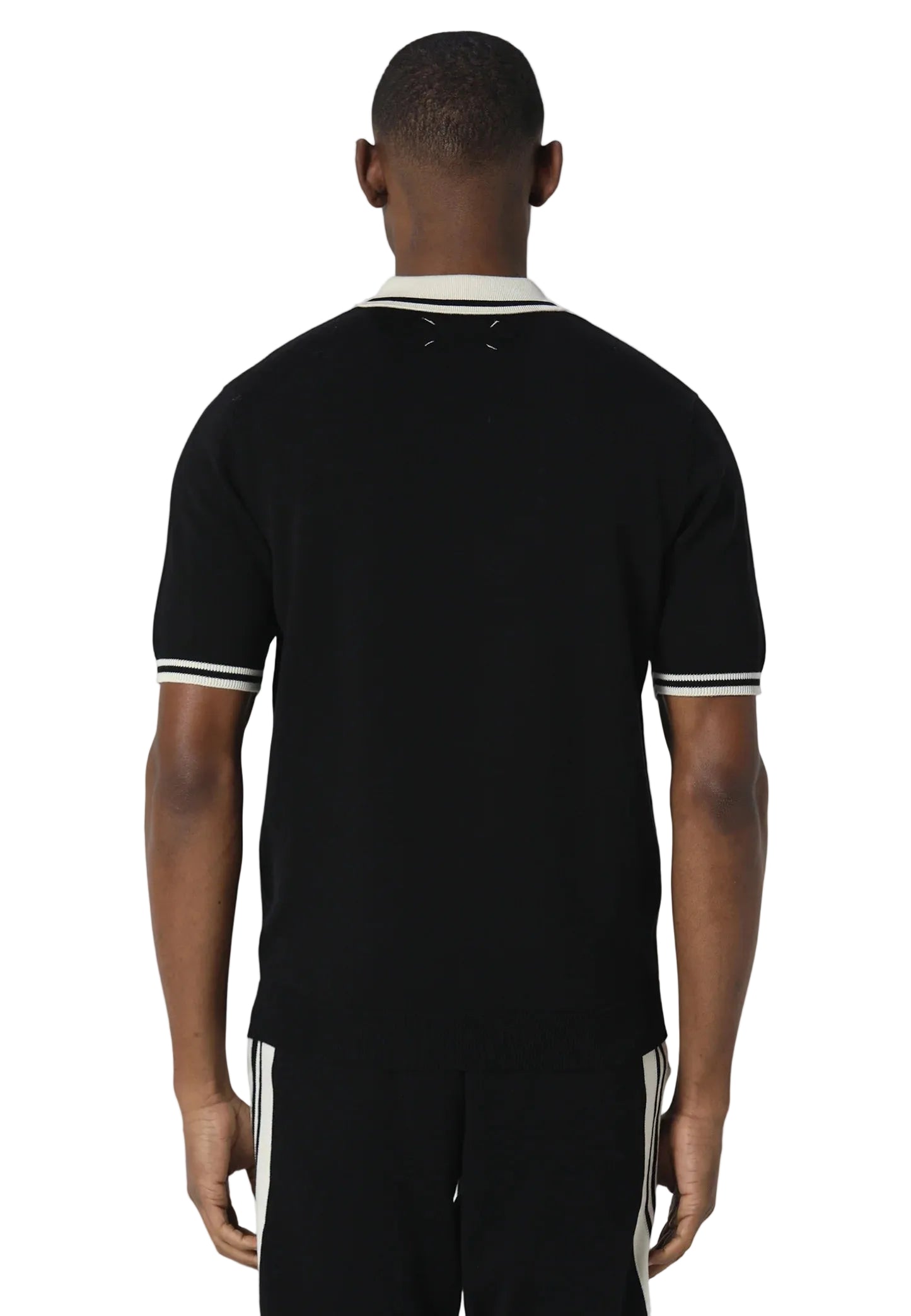 Pas De Monaco Signature Knitted Polo - Black