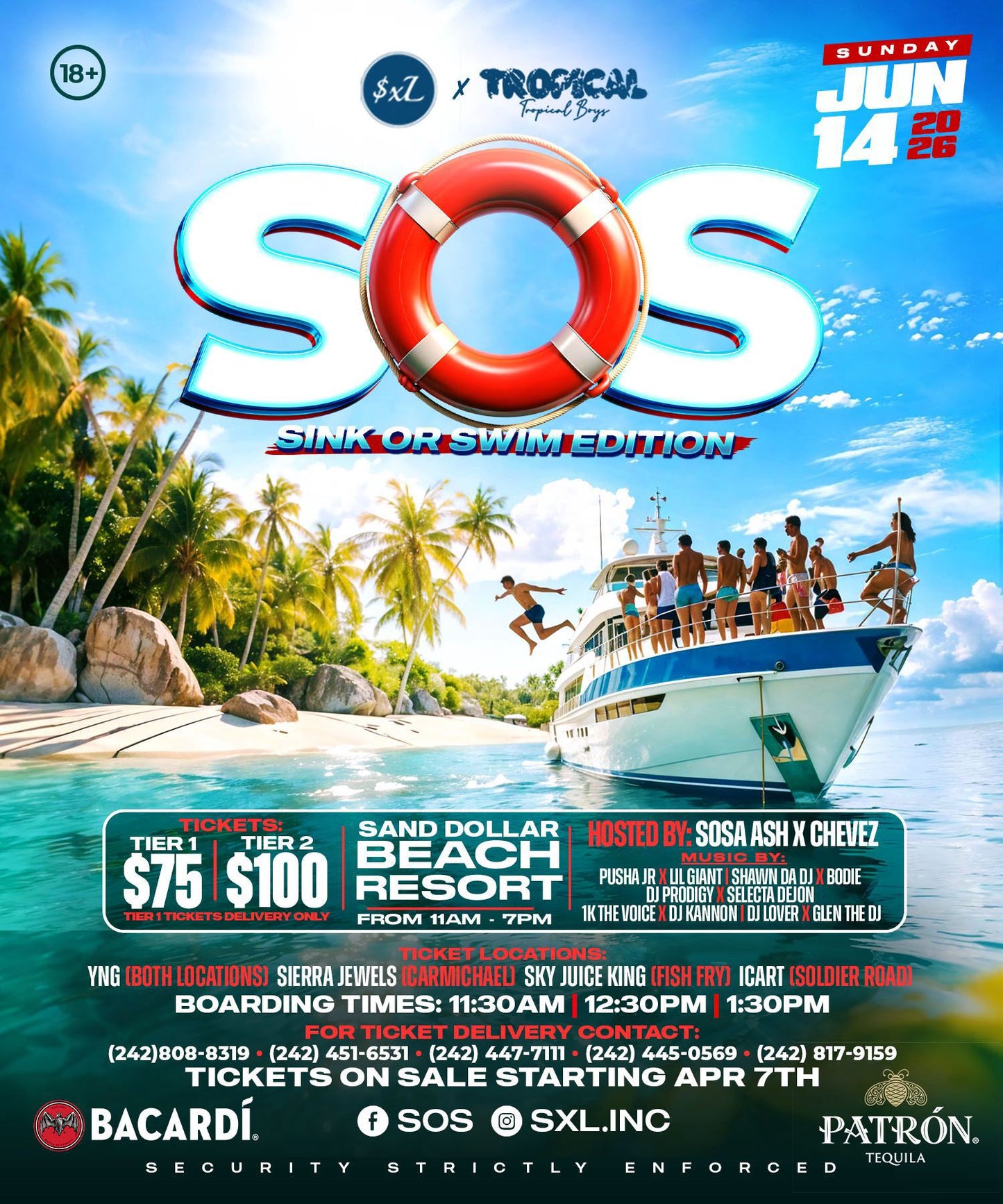 Tropical Boys And $XZ Presents SOS (Sink Or Swim) Beach Party 2026