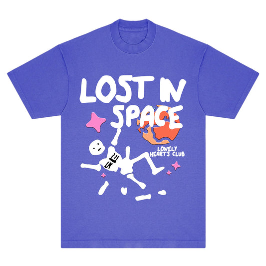 Lonely Hearts Club Lost In Space Tee - Neon Purple