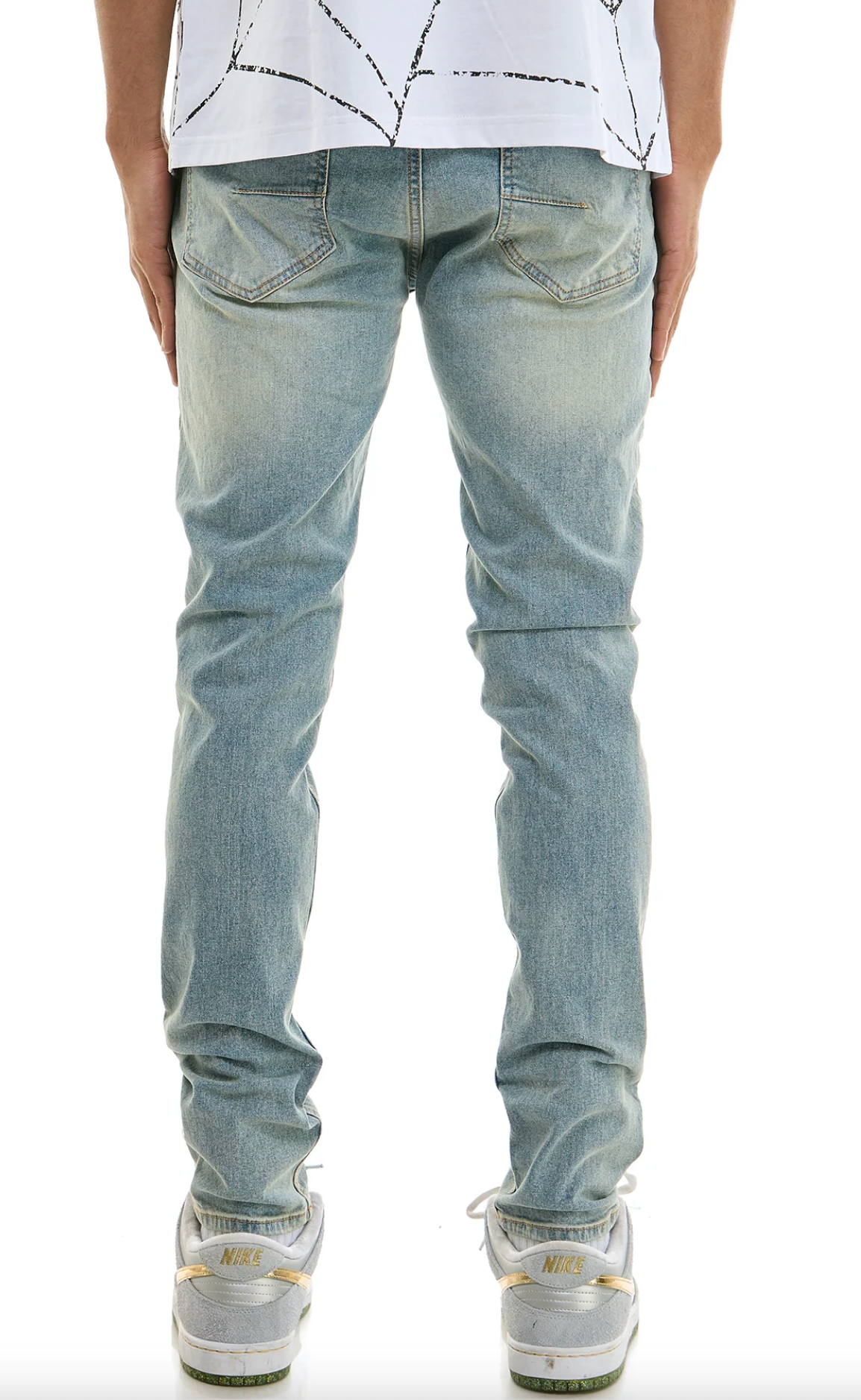 KDNK Core Denim Pants - Mid Blue