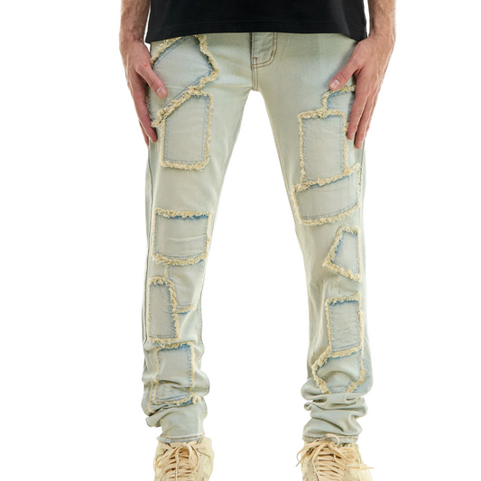 KDNK Mito Denim Pants - Vintage Light Blue