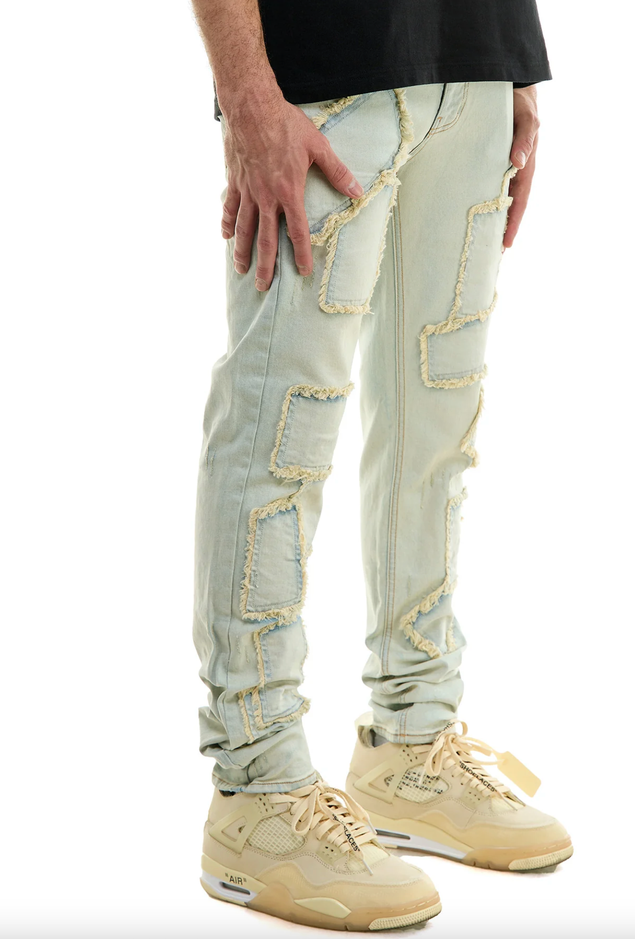 KDNK Mito Denim Pants - Vintage Light Blue