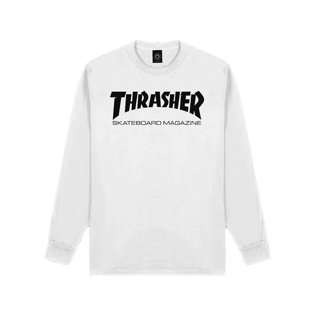 Thrasher Skate Mag L/S Tee - White