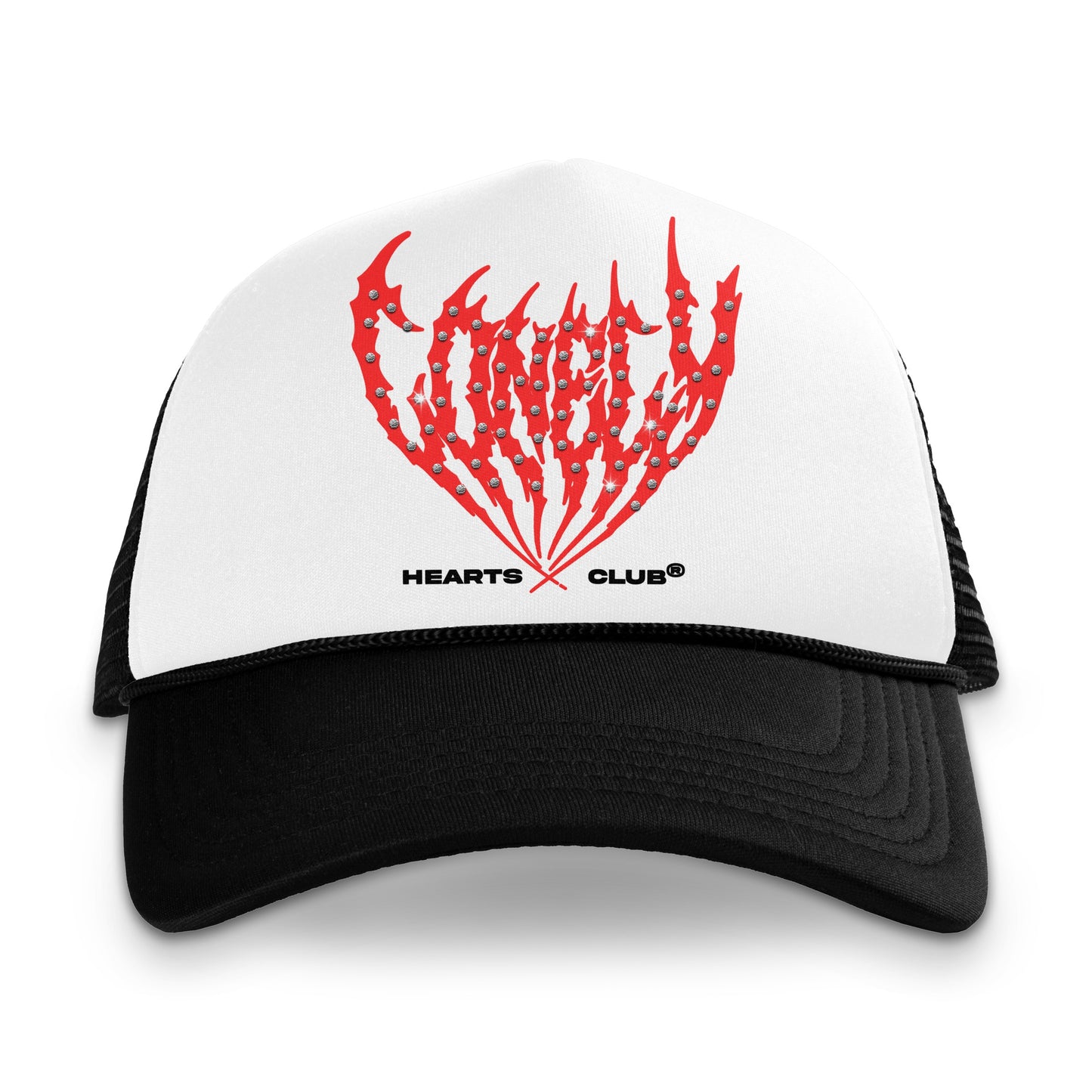 Lonely Hearts Club I Heart Lonely Hearts Trucker Hat - White/Black