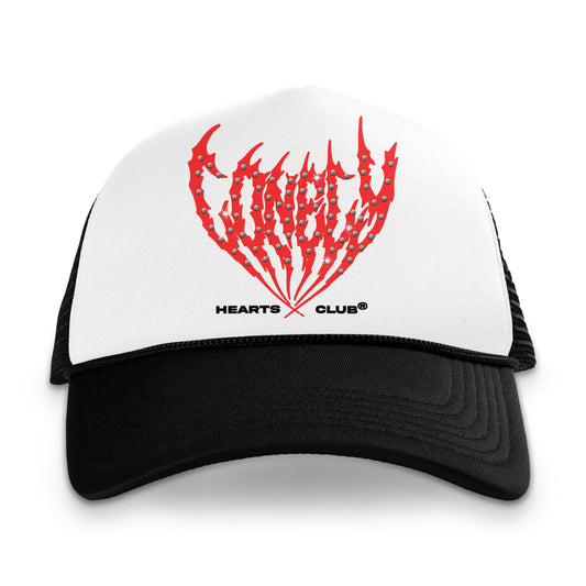 Lonely Hearts Club I Heart Lonely Hearts Trucker Hat - White/Black