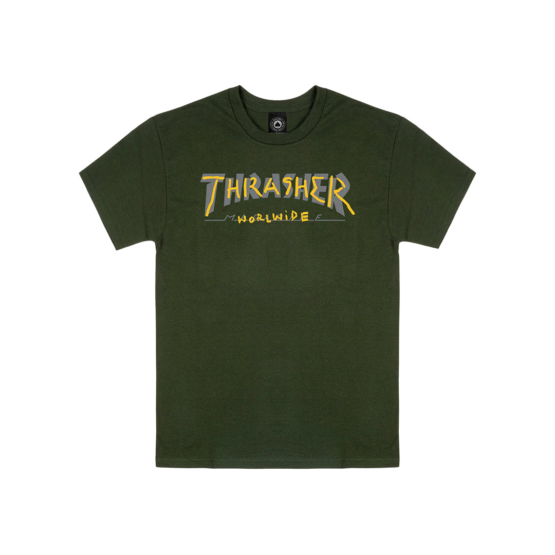 Thrasher Trademark Tee - Forest Green