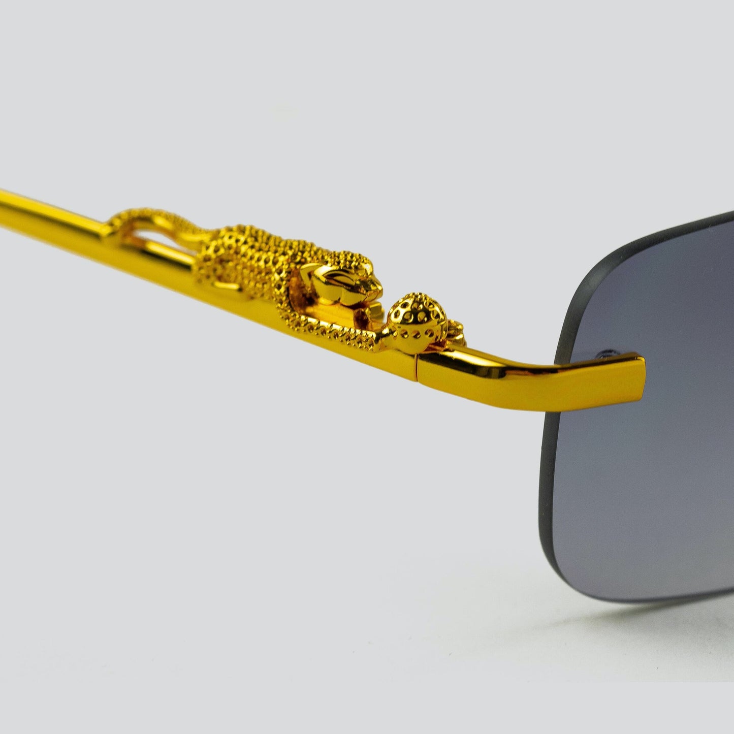 Crown Kings The Panther Sunglasses - Midnight Gold