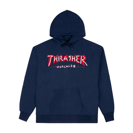Thrasher Trademark Hoodie - Navy
