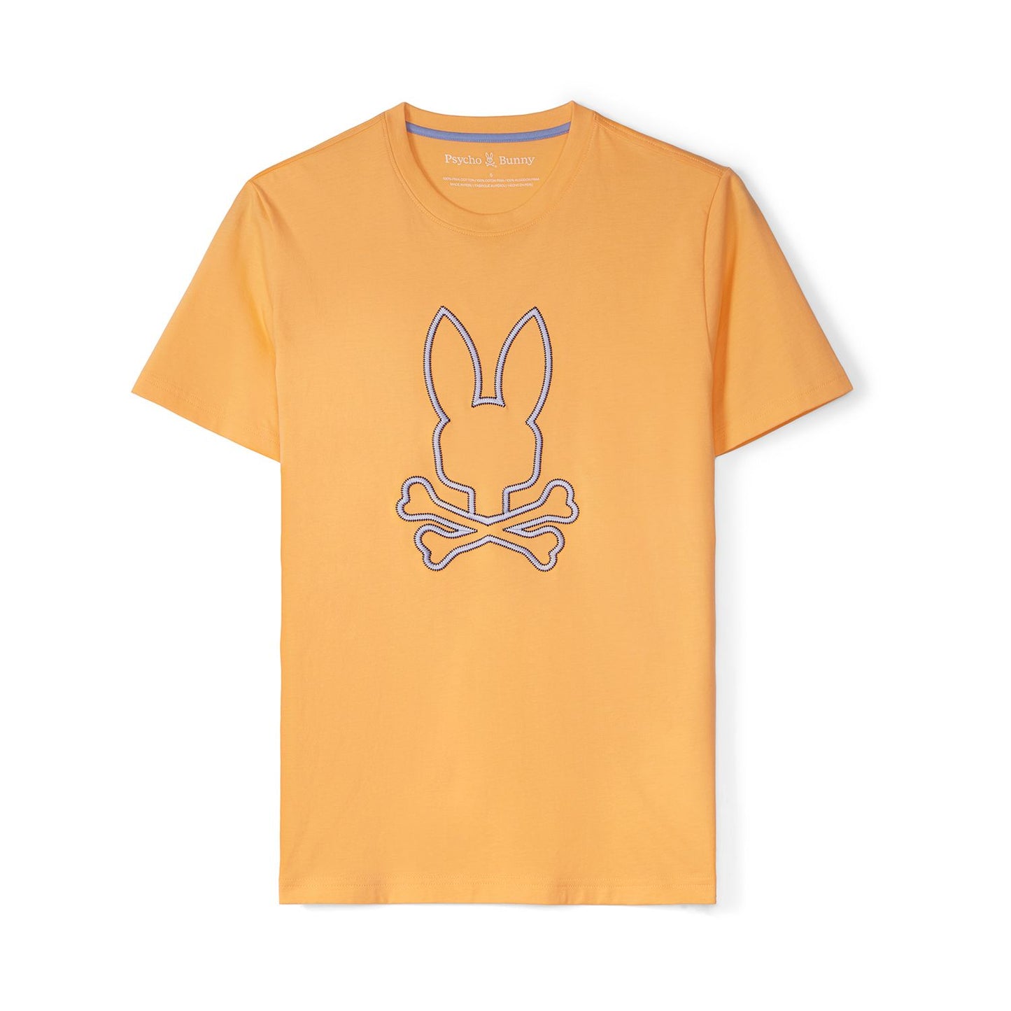 Psycho Bunny Mens Floyd Graphic Tee - Mock Orange