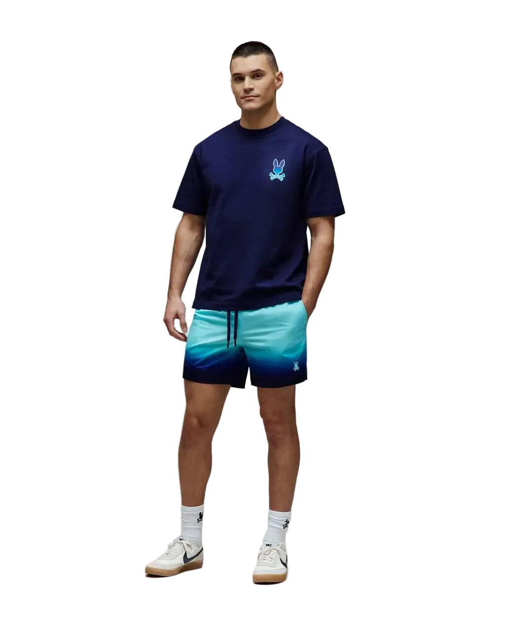 Psycho Bunny Dax Relaxed Tee - Evening Blue