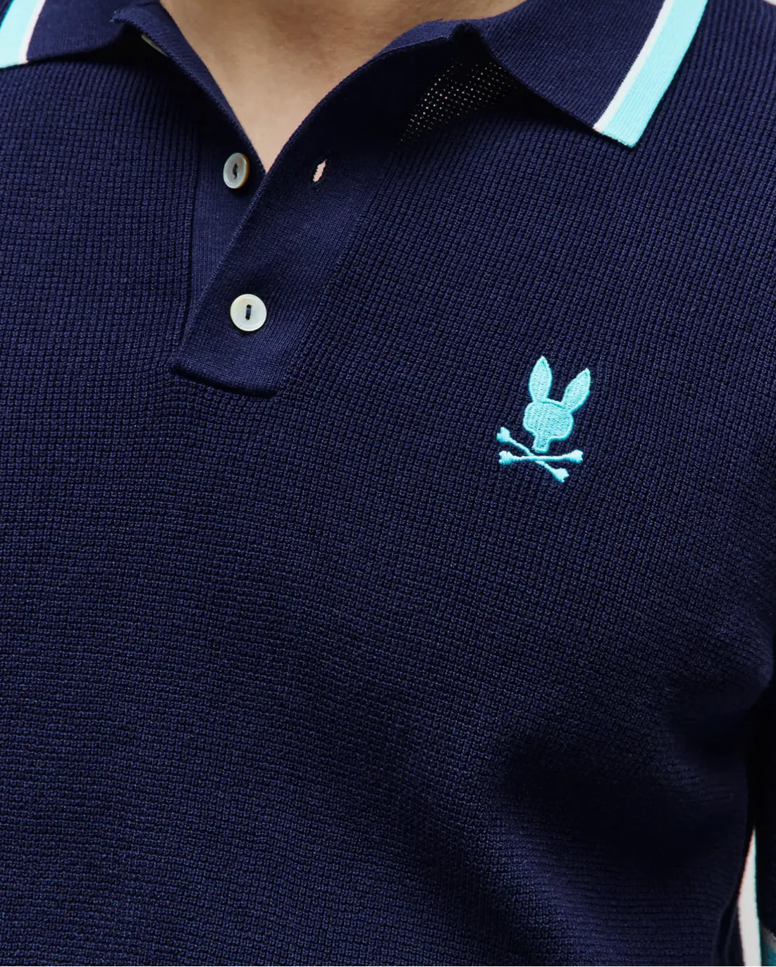 Psycho Bunny Dax Knit Polo - Evening Blue