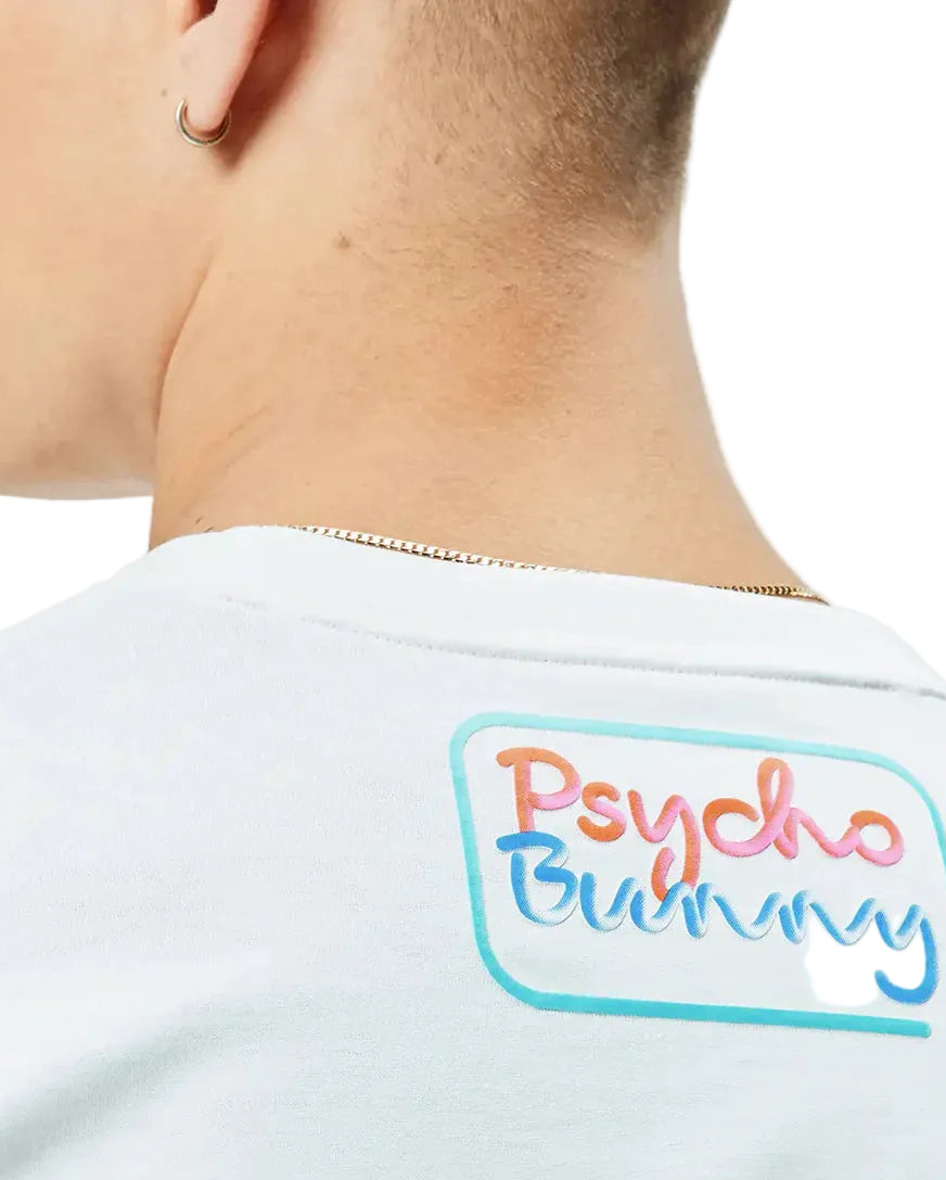 Psycho Bunny Dayton Graphic Tee - White