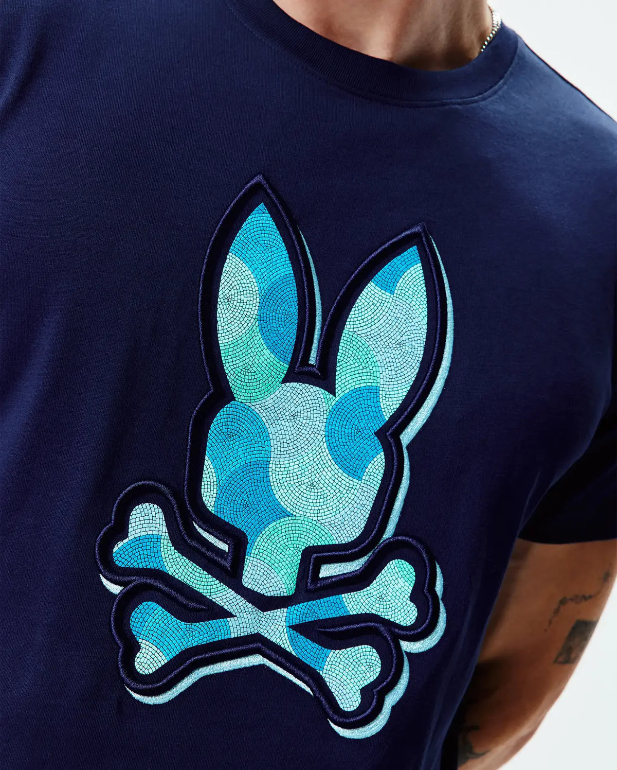 Psycho Bunny Ethan Graphic Tee - Evening Blue