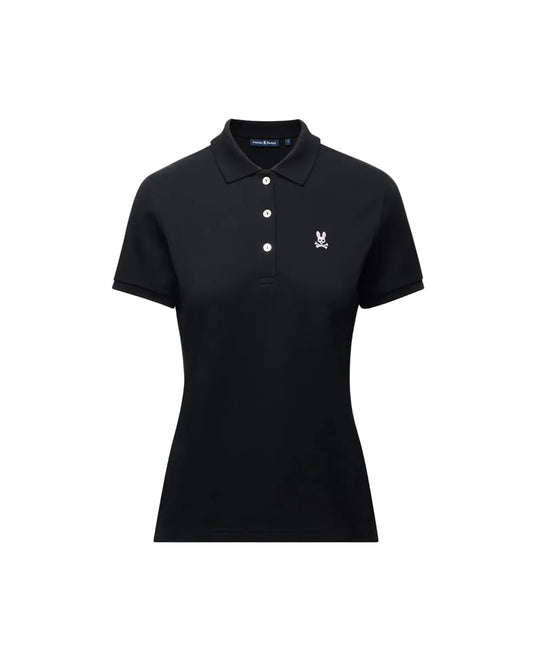 Psycho Bunny Women's Pique Polo - Black