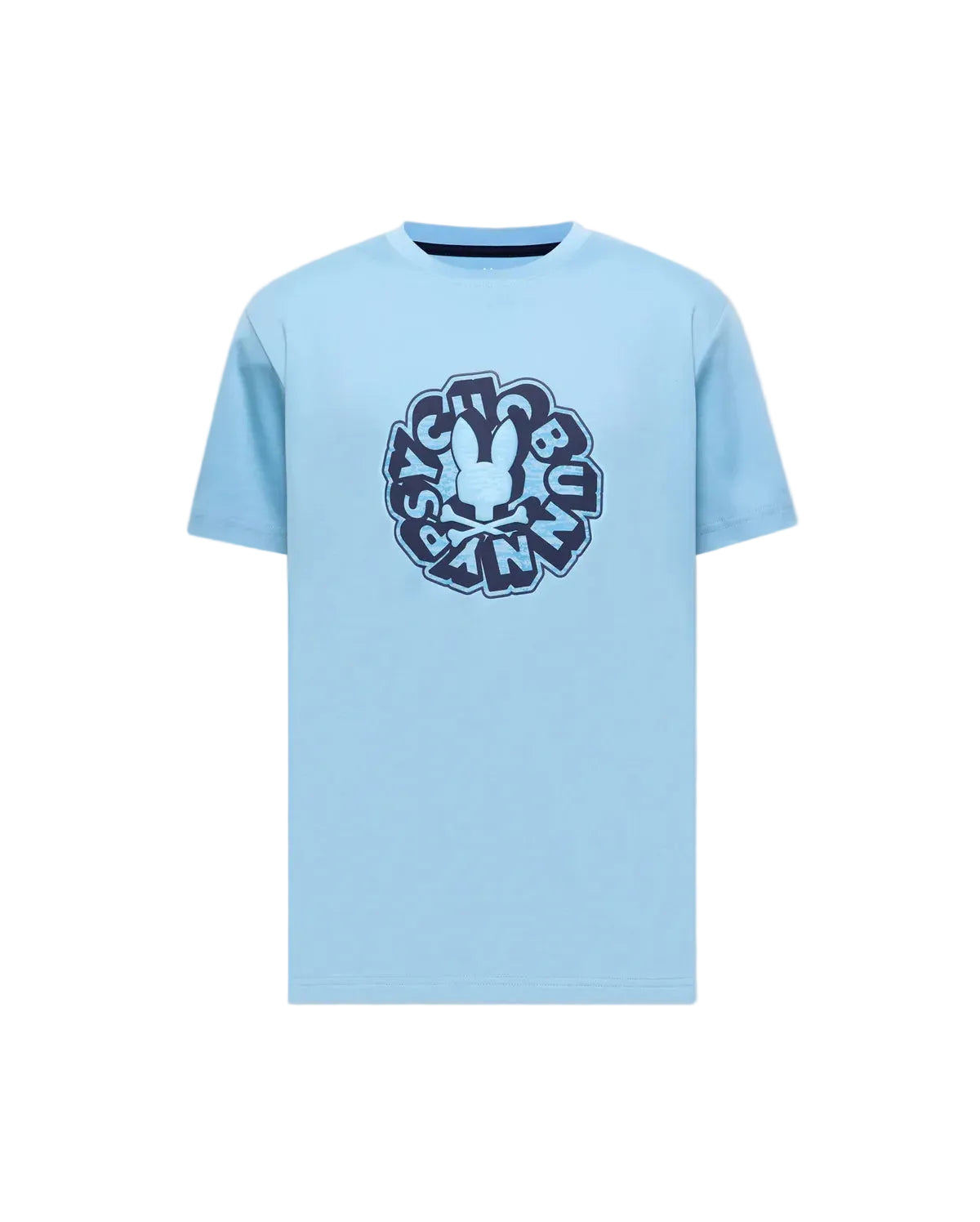 Psycho Bunny Toby Graphic Tee - Glacier Lake