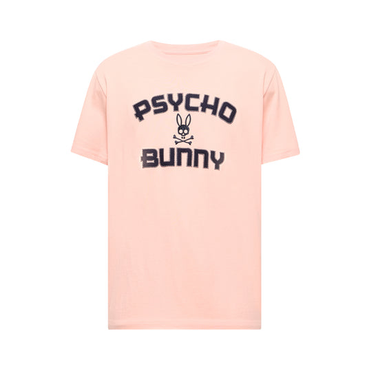 Psycho Bunny Gage Wordmark Tee - Peach Melba
