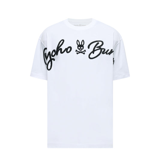 Psycho Bunny Tate Relaxed Fit Graphic Tee - White