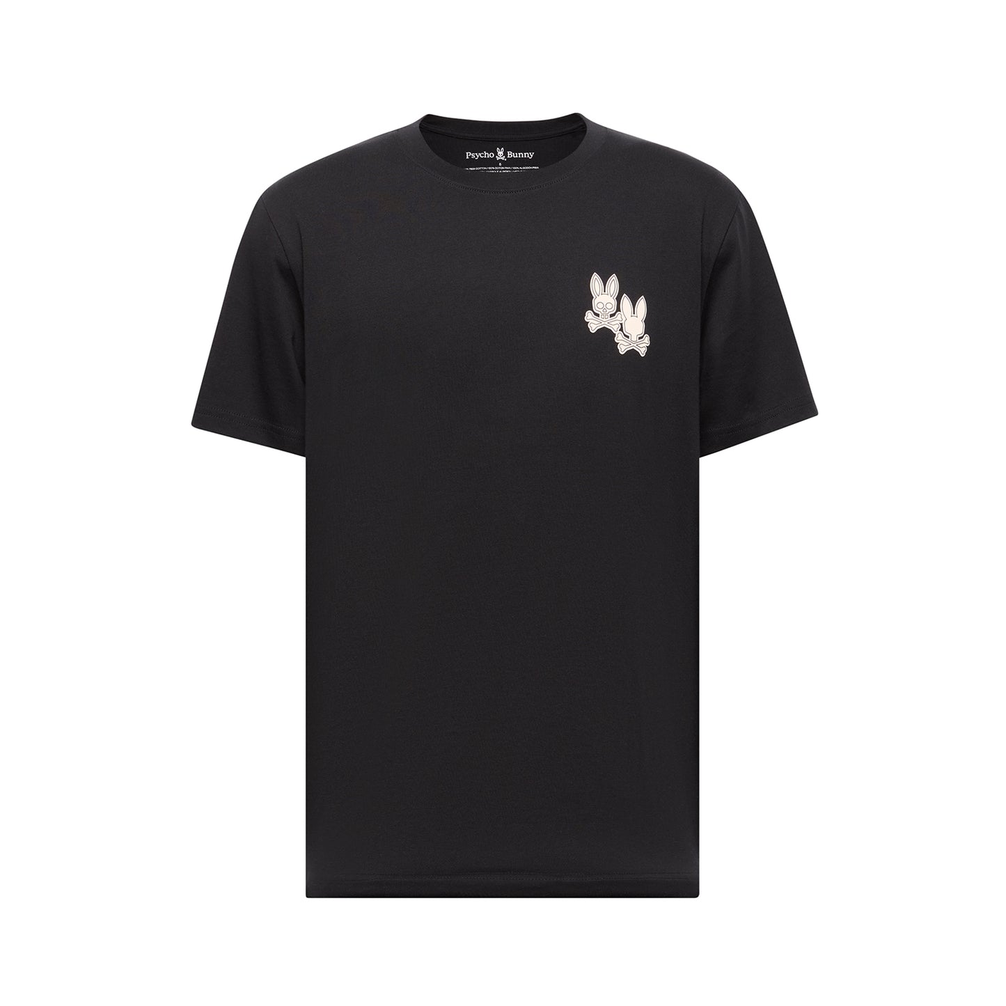 Psycho Bunny Elliot Front Back Graphic Tee - Black