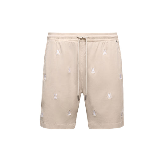 Psycho Bunny Willis Stretch Tencel Shorts - Stone