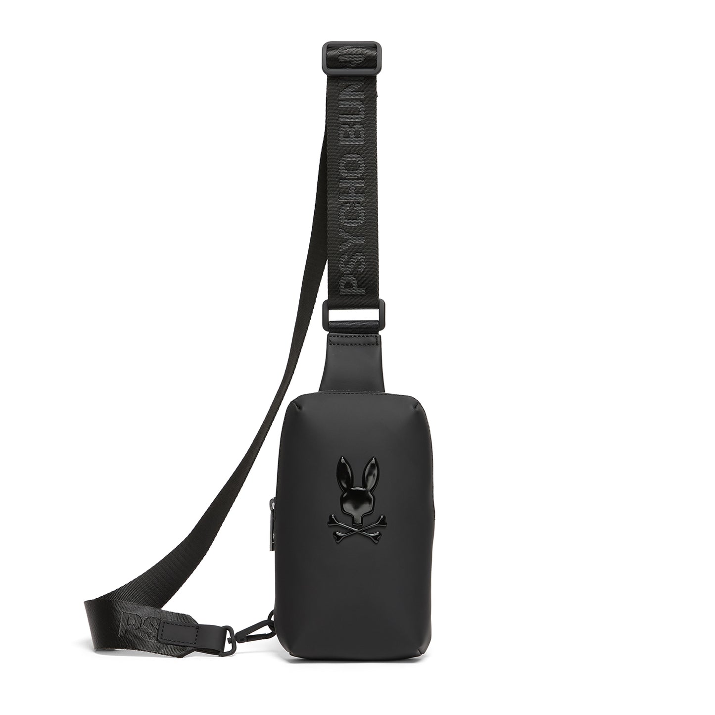 Psycho Bunny Rubberized Crossbody - Black