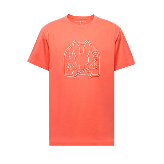 Psycho Bunny Melbourne Graphic Tee - Hot Coral