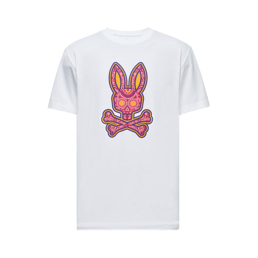 Psycho Bunny Day of The Dead Graphic Tee - White